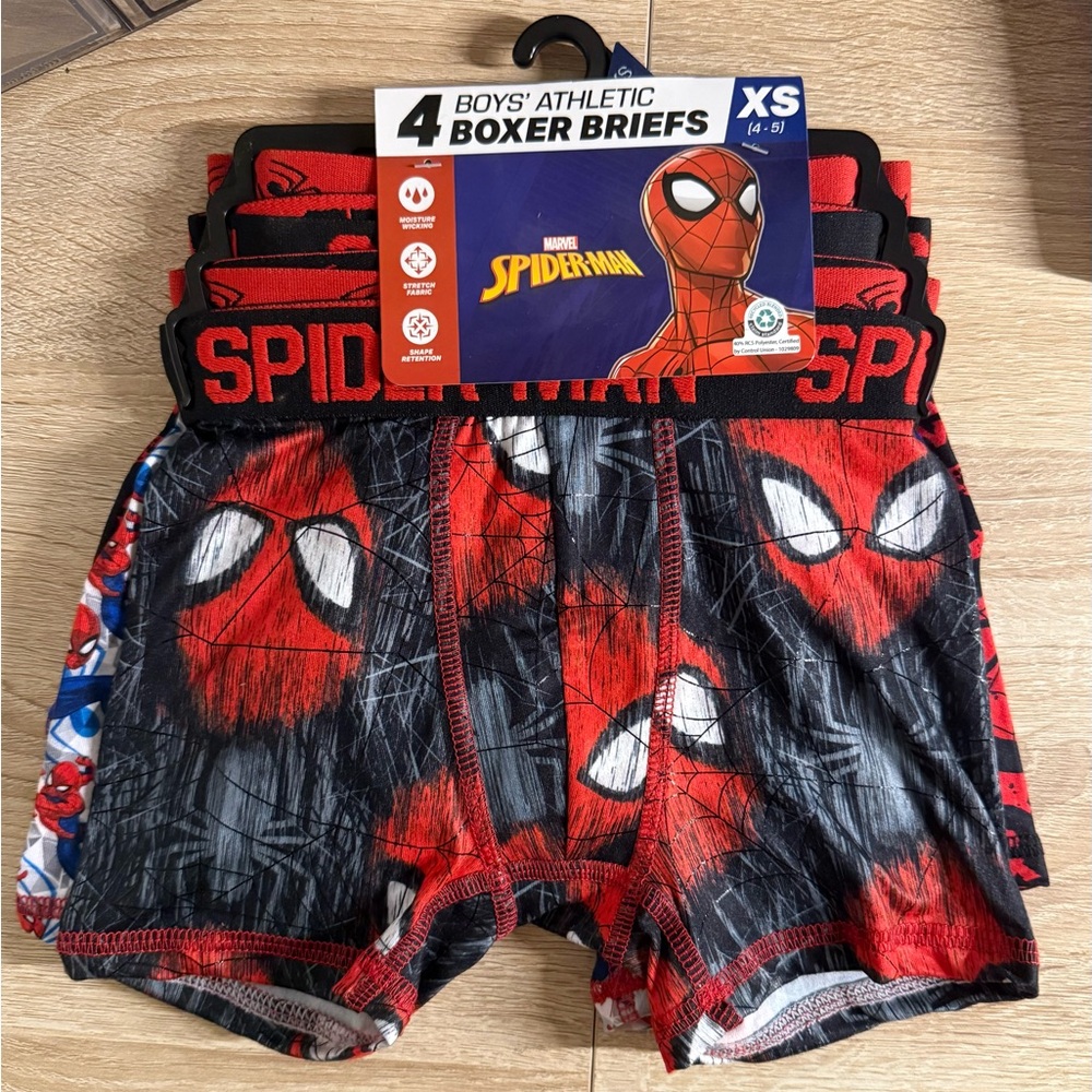 Spiderman Kids' Boxer Briefs - Red and Black